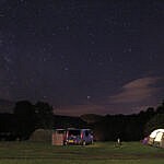 Rynys Campsite, Betws-y-Coed - Campsite at night Rynys Campsite, Betws-y-Coed - Campsite at night