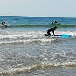Sarnfaen Farm Campsite, Tal-y-Bont - surfing on the beach Sarnfaen Farm Campsite, Tal-y-Bont - surfing on the beach